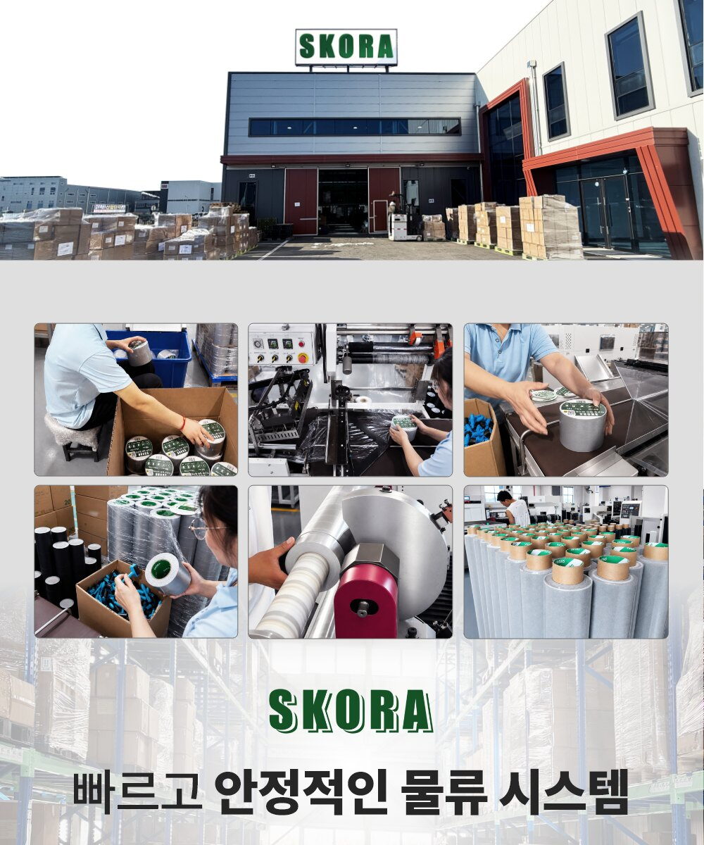 Nhà xưởng SKORA và các công đoạn kiểm đếm, cuốn màng, đóng thùng